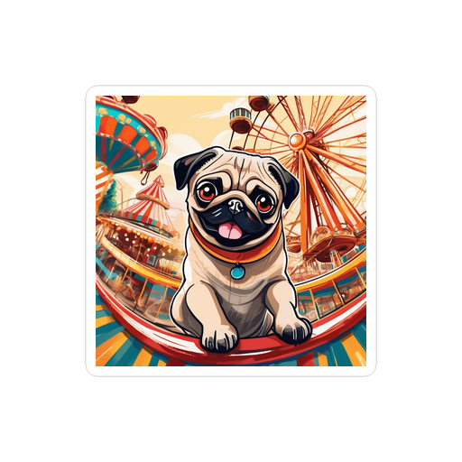 PugMug Custom Pug Sticker