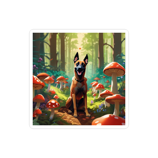 PugMug Custom Belgian Malinois Sticker