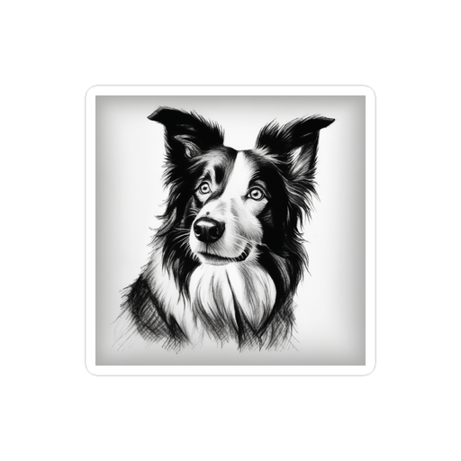 PugMug Custom Border Collie Sticker