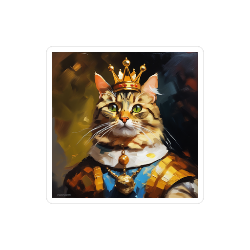 PugMug Custom Tabby Companion Cat Sticker