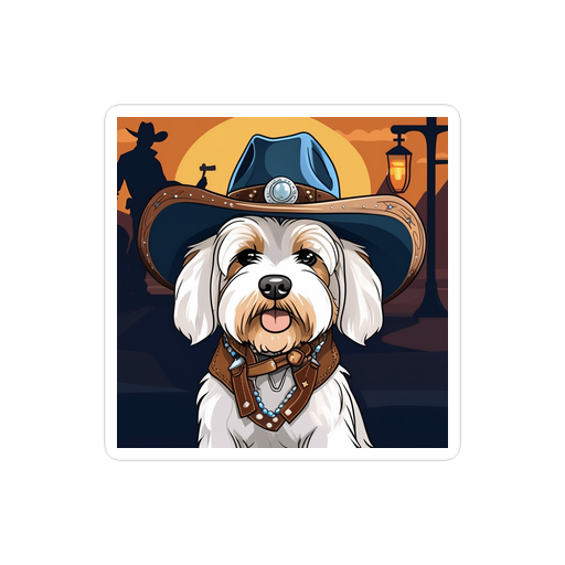 PugMug Custom White Havanese Dog Sticker