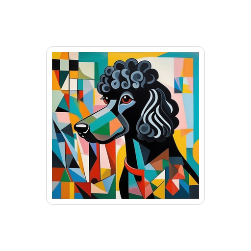 PugMug Custom Black Poodle Sticker