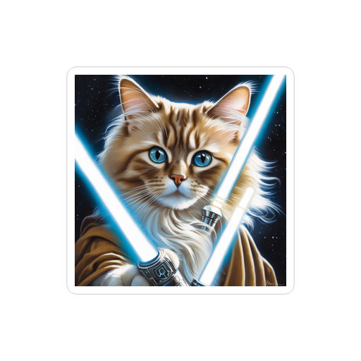 PugMug Custom Tabby Ragdoll Cat Sticker