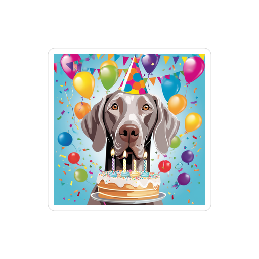 PugMug Custom Weimaraner Sticker