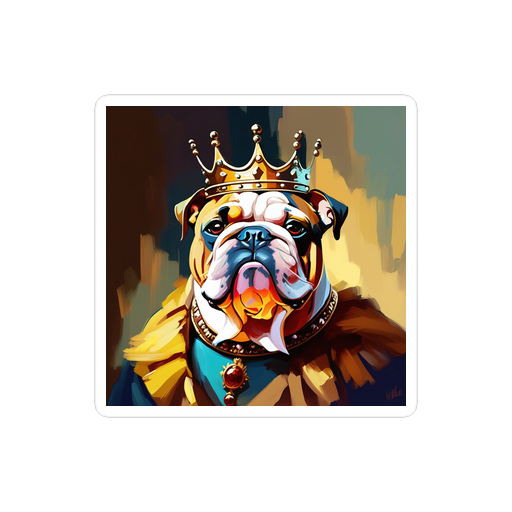 PugMug Custom Bulldog Sticker