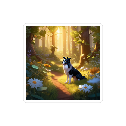 PugMug Custom Border Collie Sticker