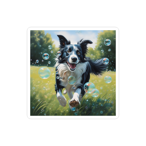 PugMug Custom Border Collie Sticker