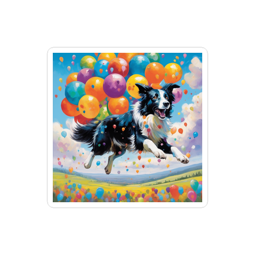 PugMug Custom Border Collie Sticker