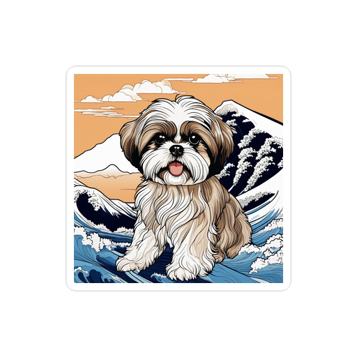 PugMug Custom Shih Tzu Sticker
