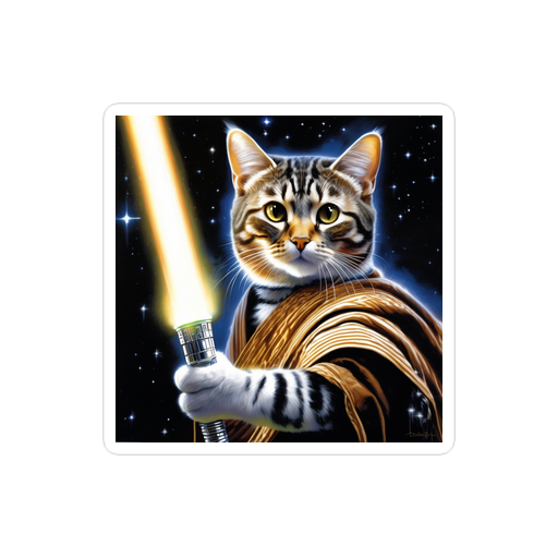 PugMug Custom Tabby American Shorthair Cat Sticker