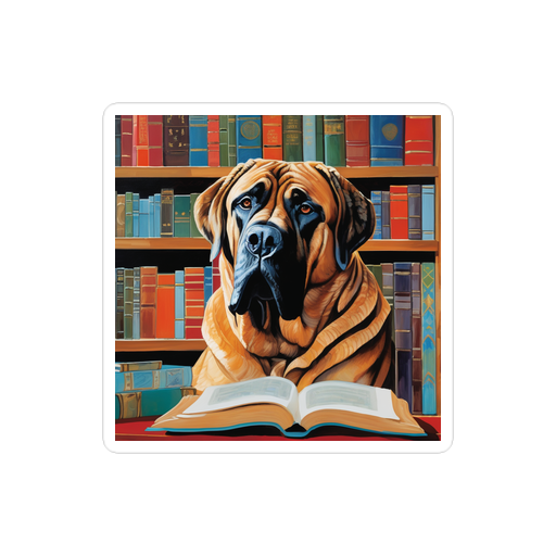 PugMug Custom Mastiff Sticker