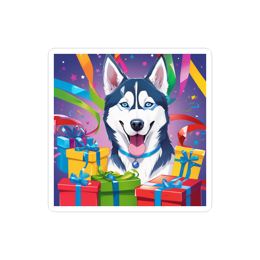 PugMug Custom Siberian Husky Sticker