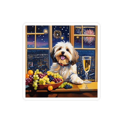 PugMug Custom Tan Havanese Dog Sticker