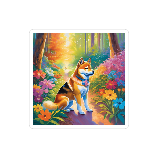 PugMug Custom Shiba Inu Sticker
