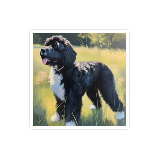 PugMug Custom Portuguese Water Dog Sticker