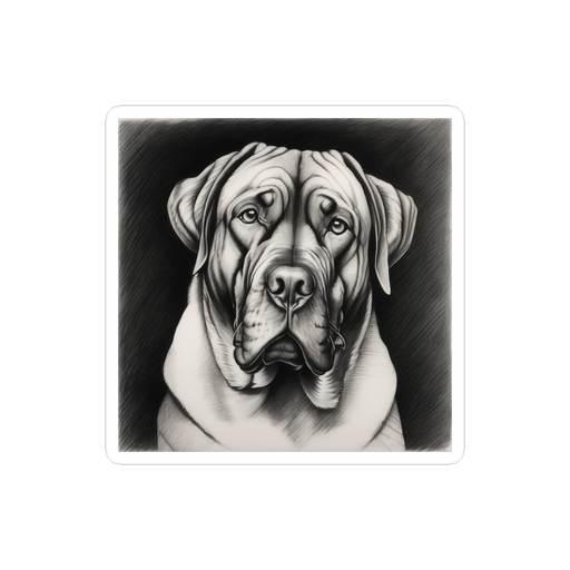 PugMug Custom Mastiff Sticker