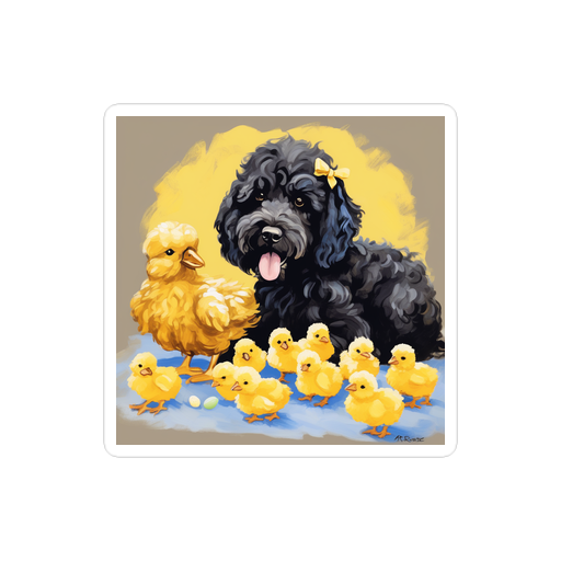PugMug Custom Portuguese Water Dog Sticker