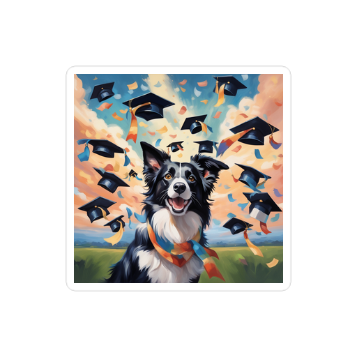 PugMug Custom Border Collie Sticker