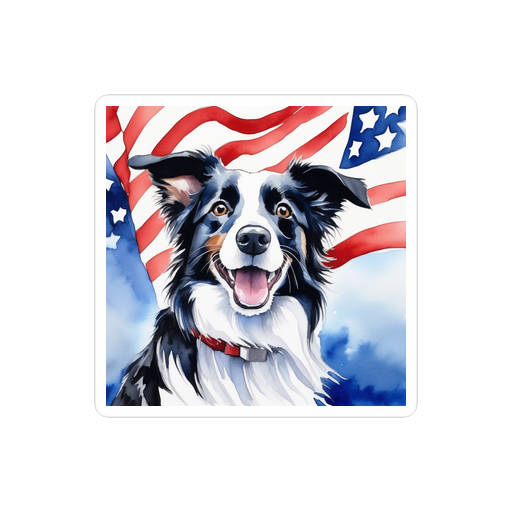 PugMug Custom Border Collie Sticker