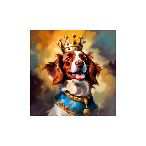 PugMug Custom Brittany Dog Sticker