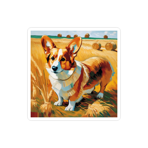PugMug Custom Pembroke Welsh Corgi Sticker