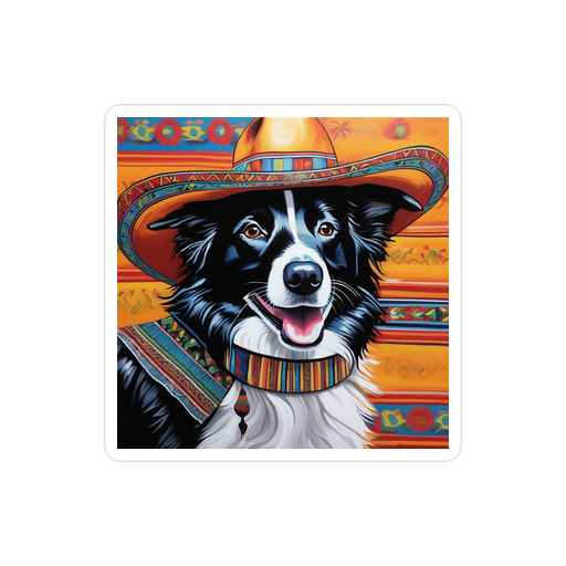 PugMug Custom Border Collie Sticker