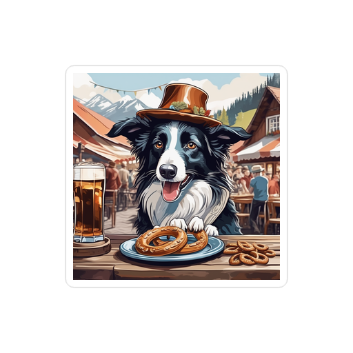 PugMug Custom Border Collie Sticker