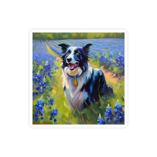 PugMug Custom Border Collie Sticker