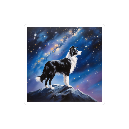 PugMug Custom Border Collie Sticker