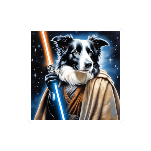 PugMug Custom Border Collie Sticker