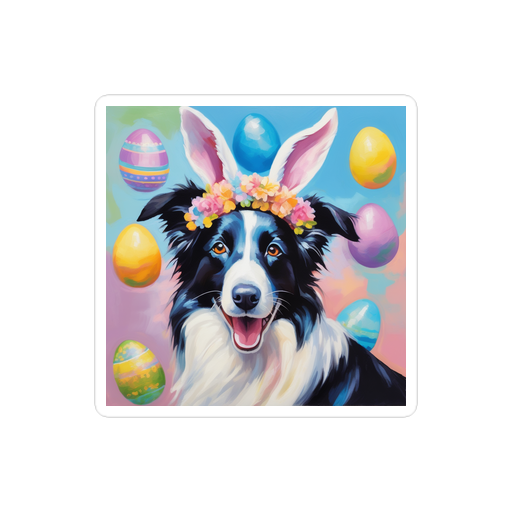 PugMug Custom Border Collie Sticker