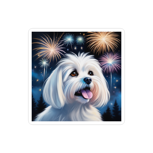 PugMug Custom Maltese Dog Sticker