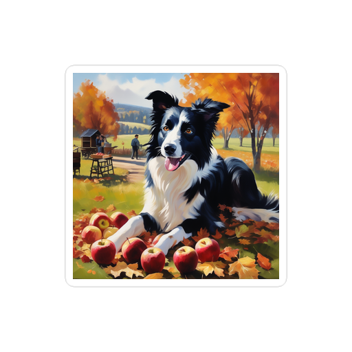 PugMug Custom Border Collie Sticker