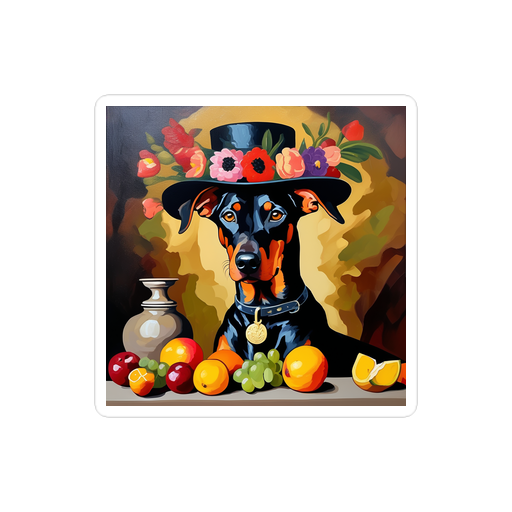 PugMug Custom Doberman Pinscher Sticker