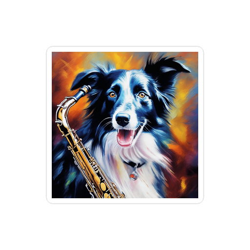 PugMug Custom Border Collie Sticker