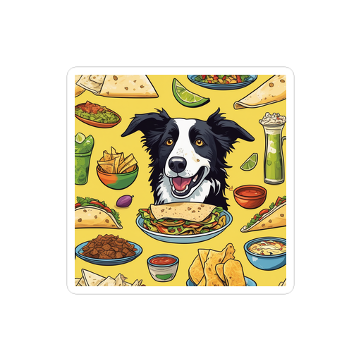 PugMug Custom Border Collie Sticker