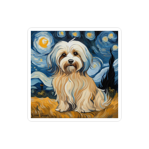 PugMug Custom Tan Havanese Dog Sticker