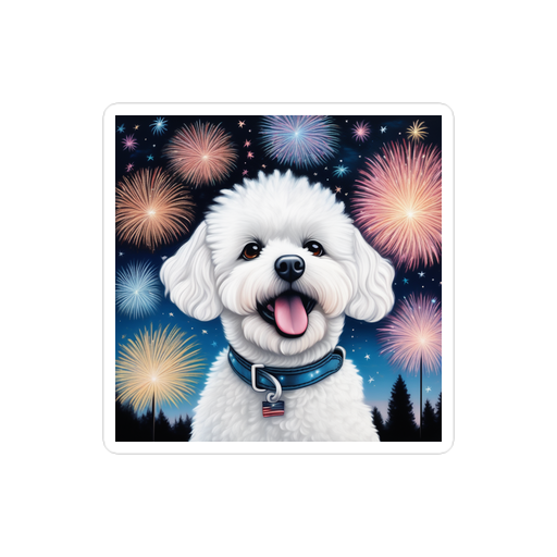 PugMug Custom Bichons Frise Sticker