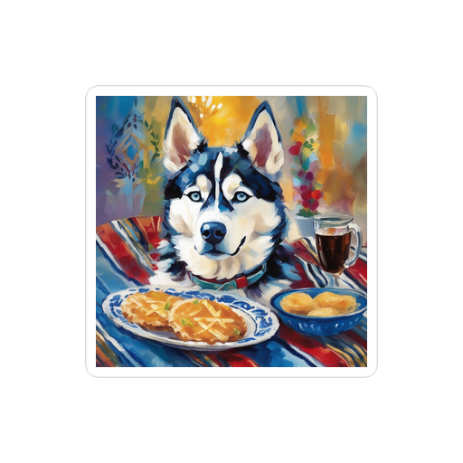 PugMug Custom Siberian Husky Sticker