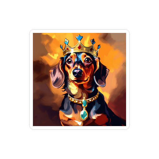PugMug Custom Tan Dachshund Sticker