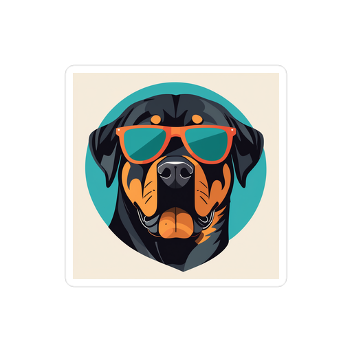 PugMug Custom Rottweiler Sticker