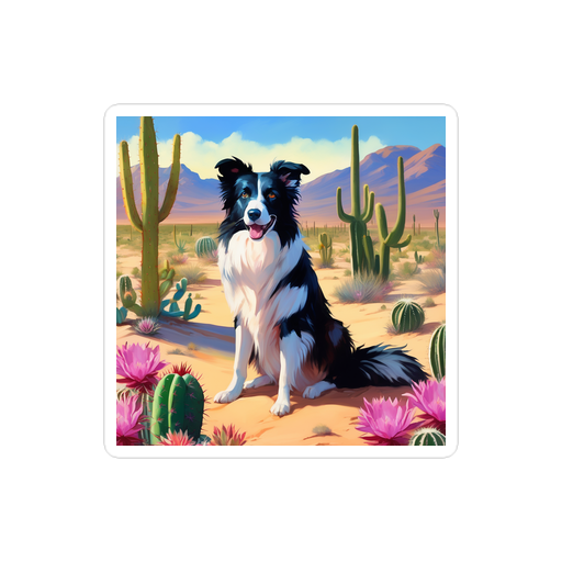 PugMug Custom Border Collie Sticker