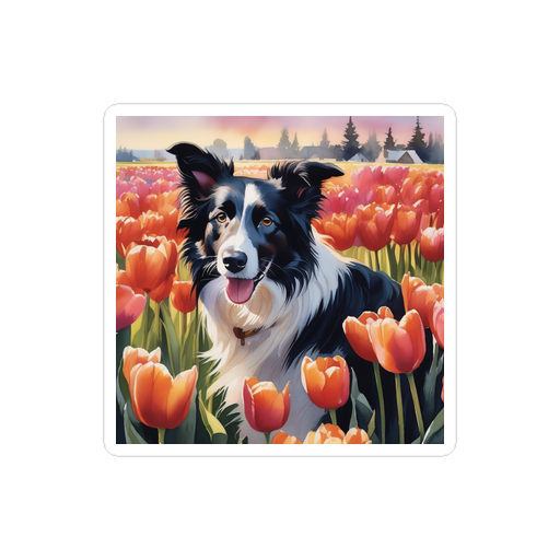 PugMug Custom Border Collie Sticker