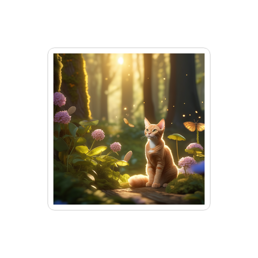 PugMug Custom Tabby Devon Rex Cat Sticker