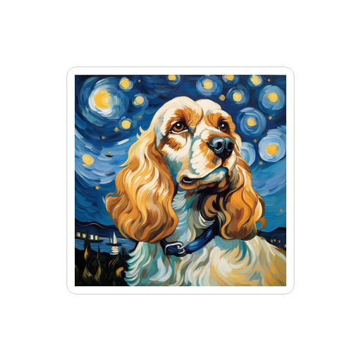 PugMug Custom Cocker Spaniel Sticker