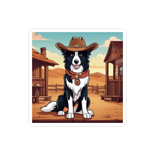 PugMug Custom Border Collie Sticker