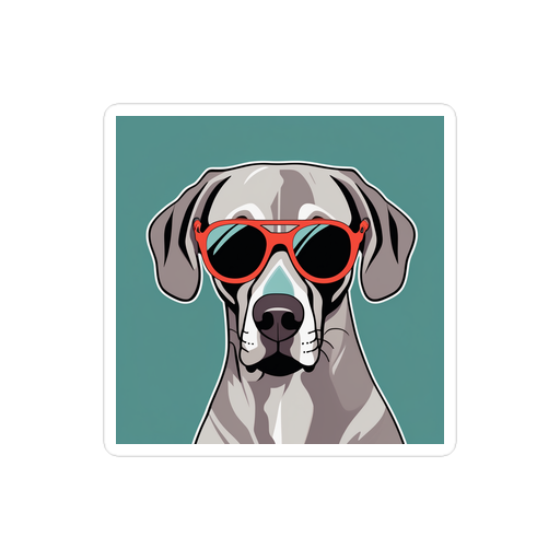 PugMug Custom Weimaraner Sticker