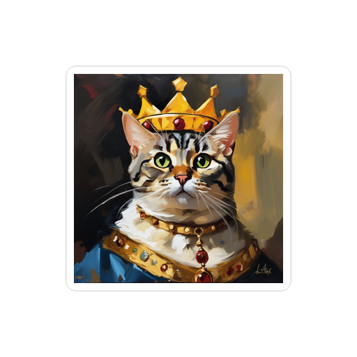 PugMug Custom Tabby American Shorthair Cat Sticker