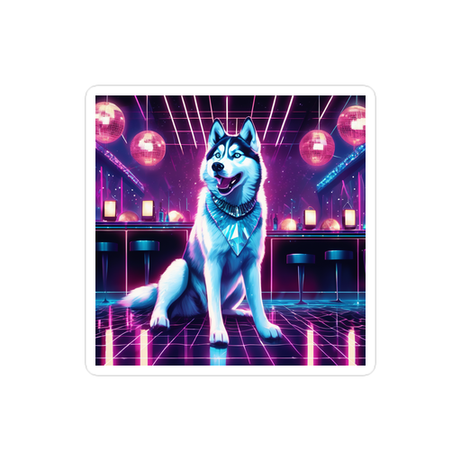 PugMug Custom Siberian Husky Sticker