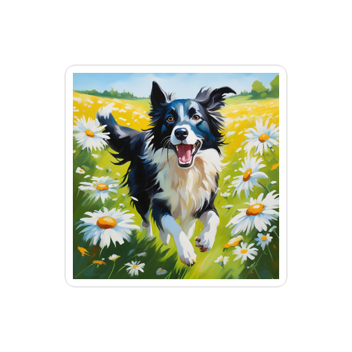 PugMug Custom Border Collie Sticker